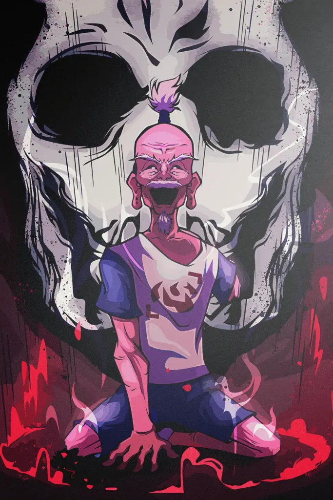 Isaac Netero Hunter x Hunter Original Image Metal Poster