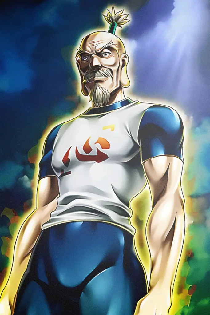 Isaac Netero Hunter x Hunter Original Image Metal Print Poster