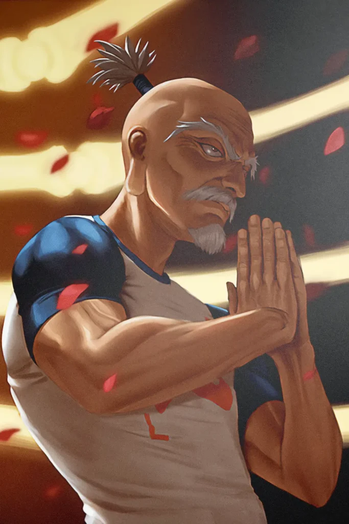 Isaac Netero Hunter x Hunter Original Image Premium Metal Print