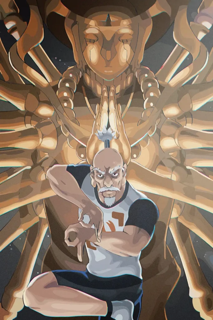 Isaac Netero Hunter x Hunter Original Image Printed Metal Poster