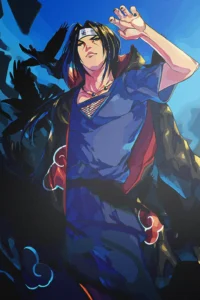 Itachi Uchiha Naruto Original Image Bespoke Metal Poster