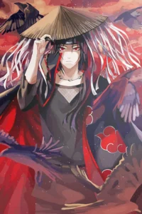 Itachi Uchiha Naruto Original Image Bespoke Printed Metal Wall Art