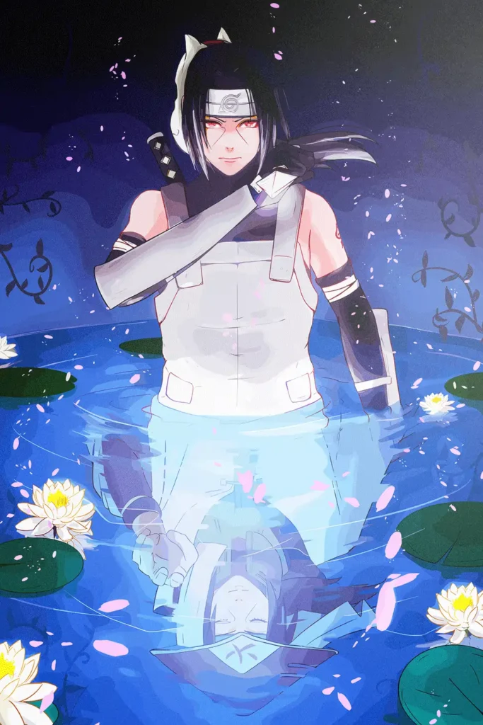 Itachi Uchiha Naruto Original Image Metal Wall Art Poster
