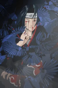 Itachi Uchiha Naruto Original Image Outstanding Metal Wall Art Poster