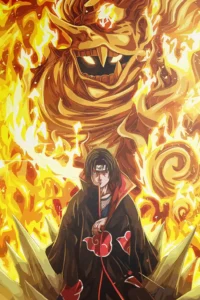 Itachi Uchiha Naruto Original Image Stellar Metal Print Wall Art