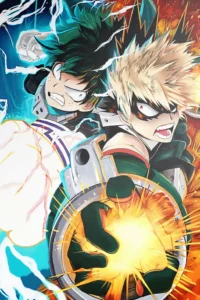 Izuku Midoriya My Hero Academia Original Image Stellar Metal Poster