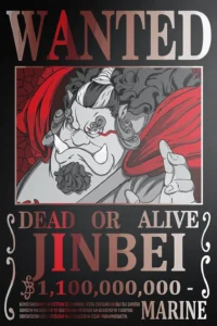 Jibe Wanted Poster One Piece Original Image High Quality Printed Metal Wall Art