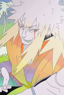 Jiraiya Naruto Contemplative Sage Mode Gaze Exclusive Metal Print