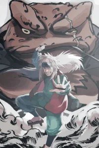 Jiraiya Naruto Original Image Metal Poster
