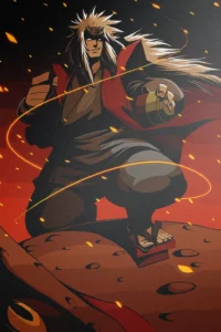 Jiraiya Naruto Original Image Printed Metal Wall Art