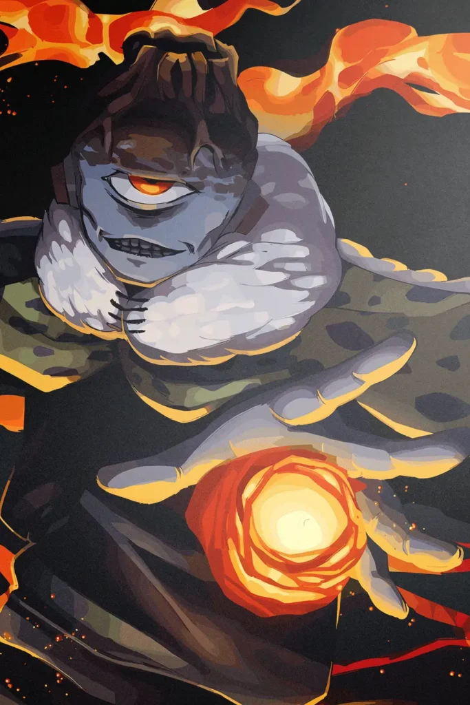 Jogo Jujutsu Kaisen Original Image Aluminium Metal Print