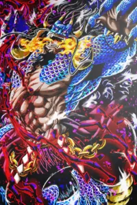 Kaido One Piece Original Image High Quality Printed Metal Poster