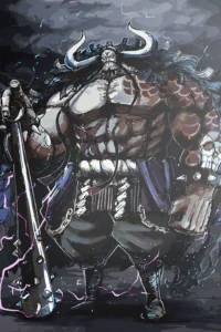 Kaido One Piece Original Image Printed Deluxe Metal Wall Poster