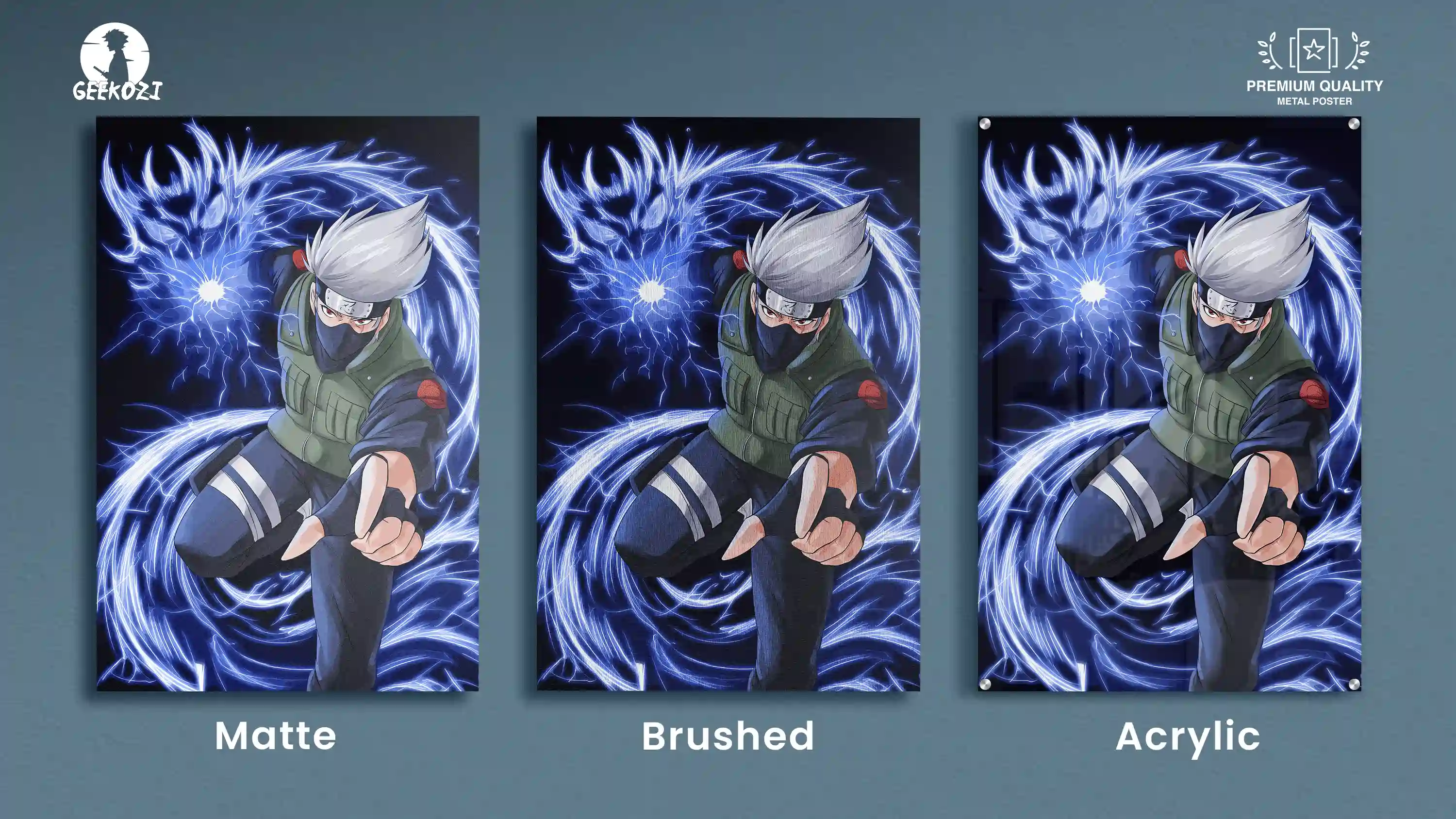 Kakashi Hatake Naruto All Product Types Metal Wall Poster