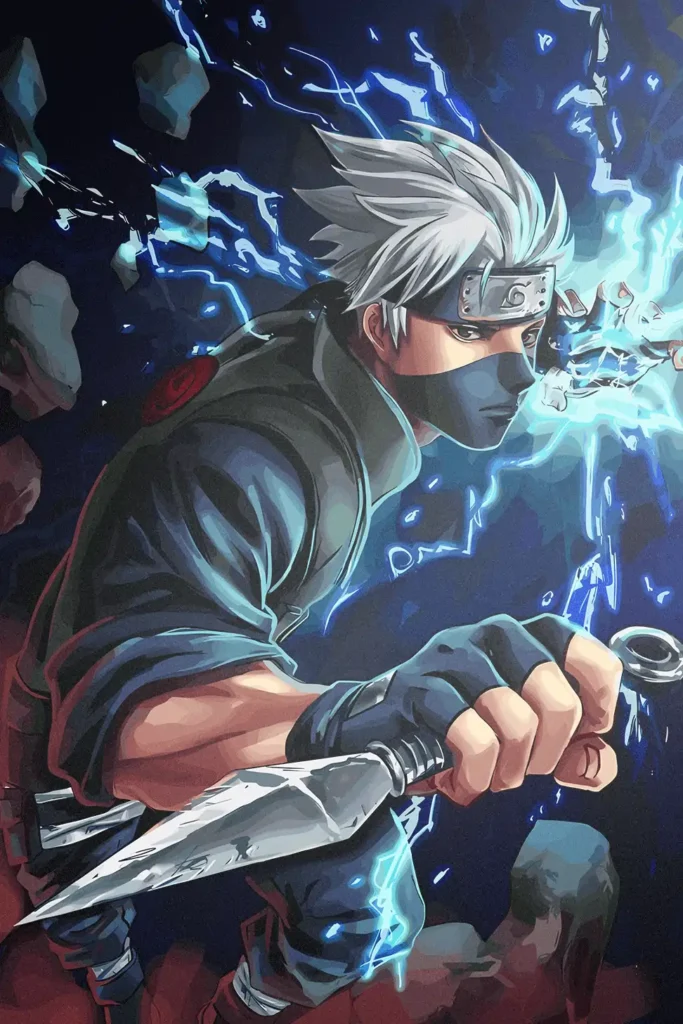 Kakashi Hatake Naruto Original Image Printed Metal Wall Art