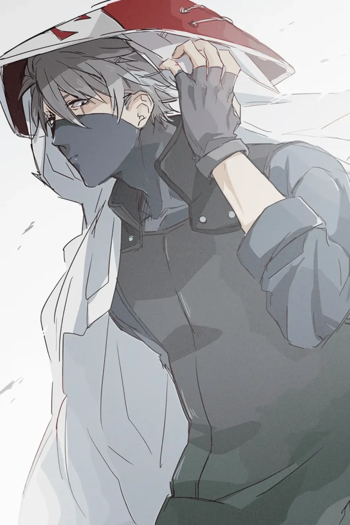 Kakashi Hatake Naruto Original Image Unique Metal Print Poster