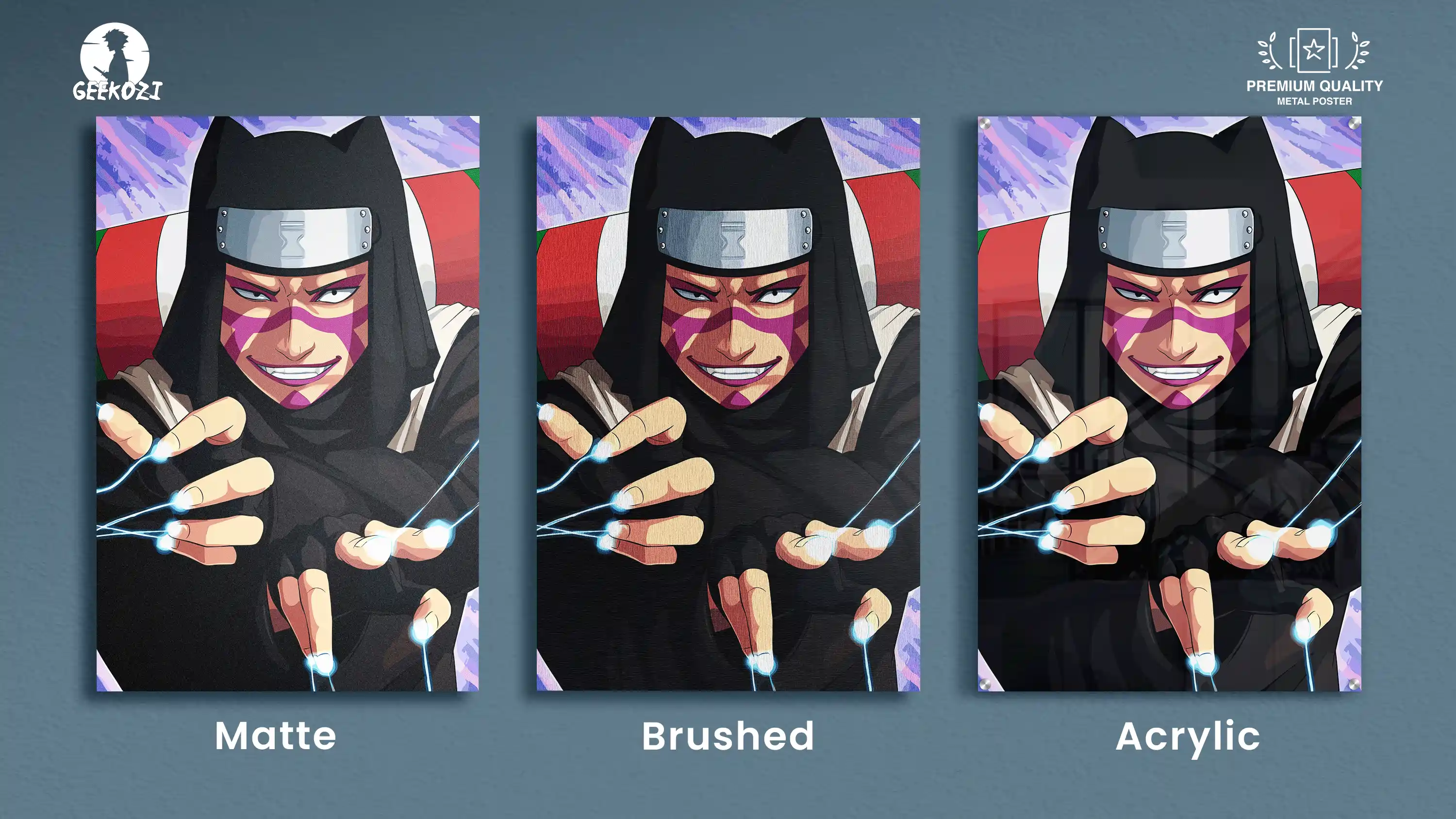 Kankuro Naruto All Product Types Premium Printed Metal Poster