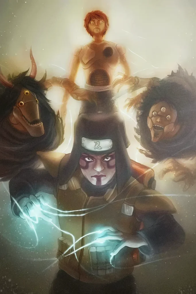 Kankuro and Sasori Naruto Original Image Premium Metal Wall Art