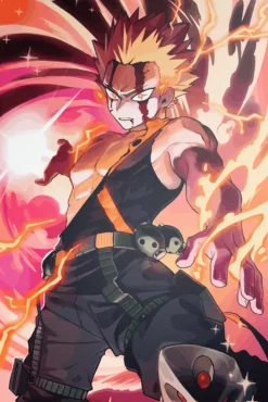 Bakugo My Hero Academia Intense Howitzer Impact Burst Exclusive Metal Poster