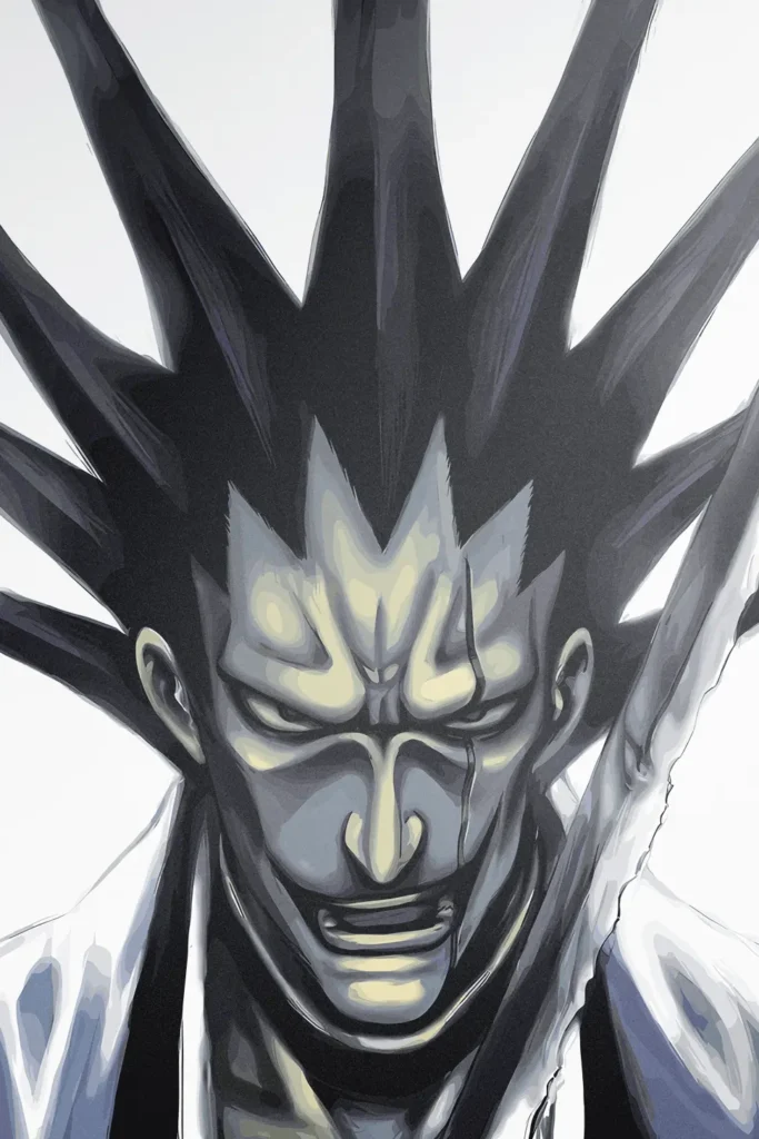 Kenpachi Zaraki Bleach Original Image Bespoke Metal Wall Poster