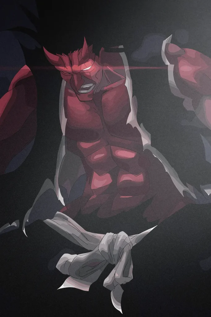 Kenpachi Zaraki Bleach Original Image Deluxe Metal Print