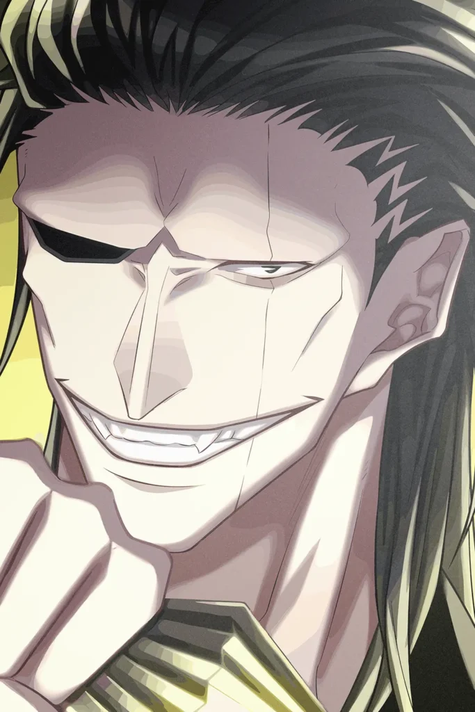 Kenpachi Zaraki Bleach Original Image Distinctive Metal Poster