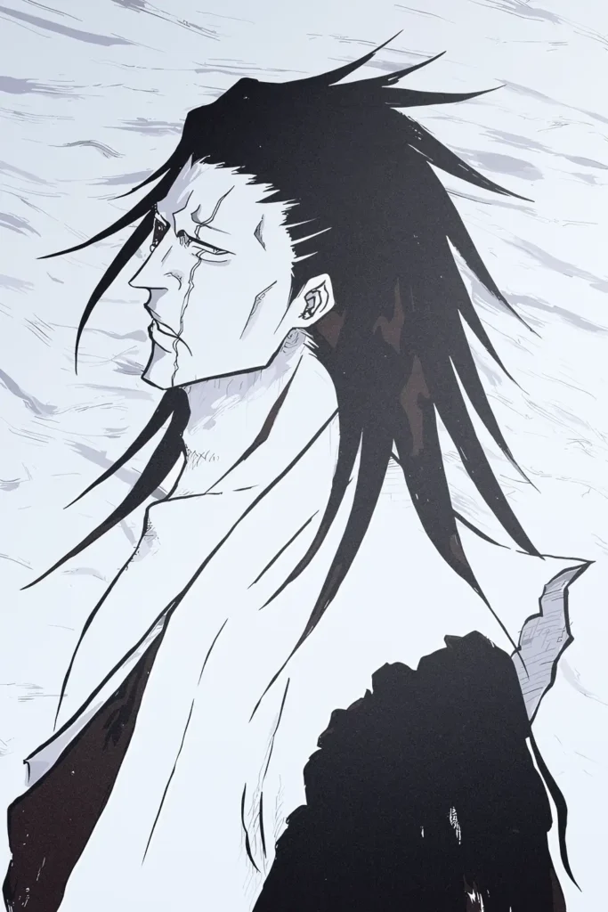 Kenpachi Zaraki Bleach Original Image Distinctive Printed Metal Poster
