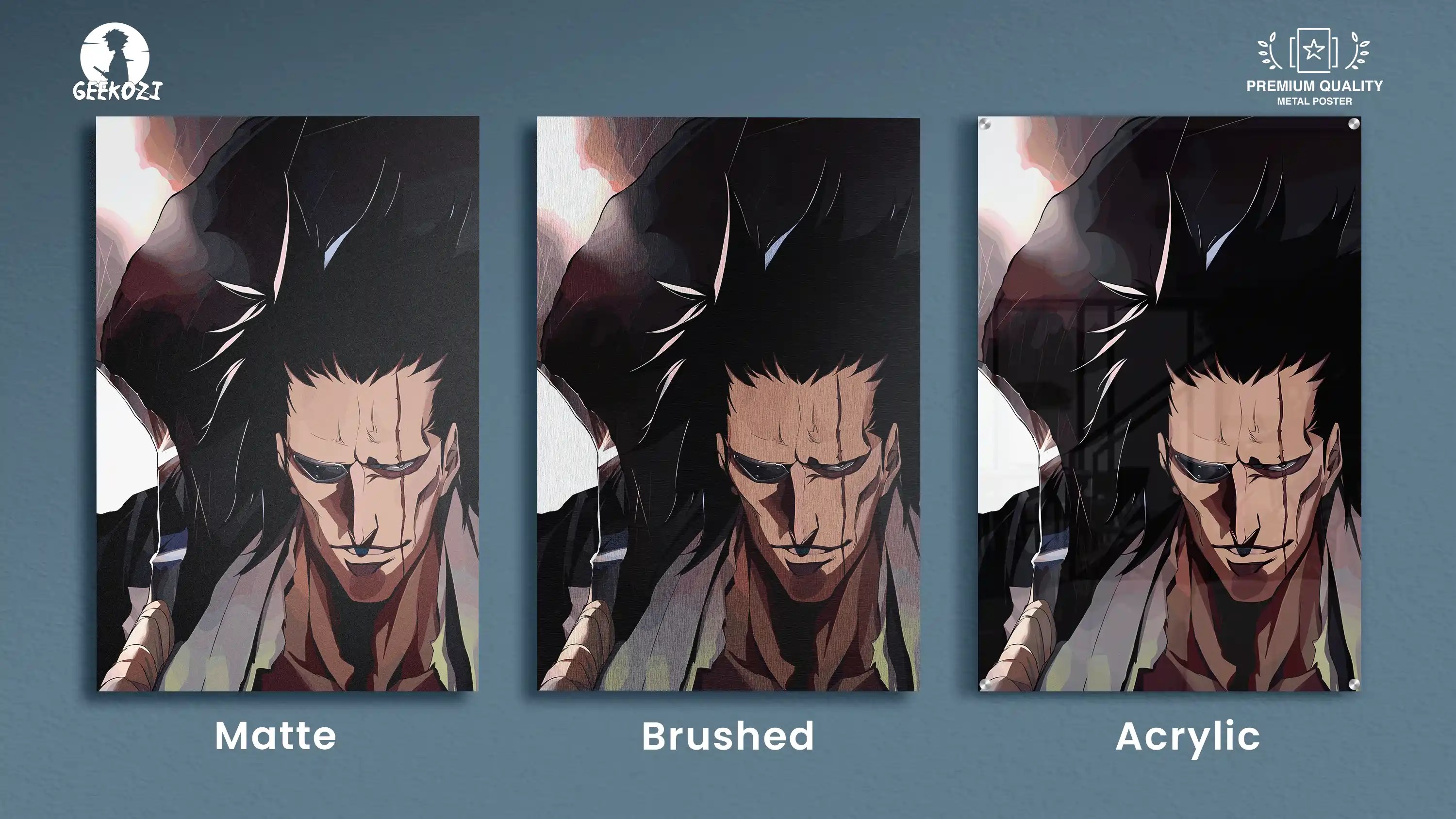 Kenpachi Zaraki Bleach All Product Types Metal Poster