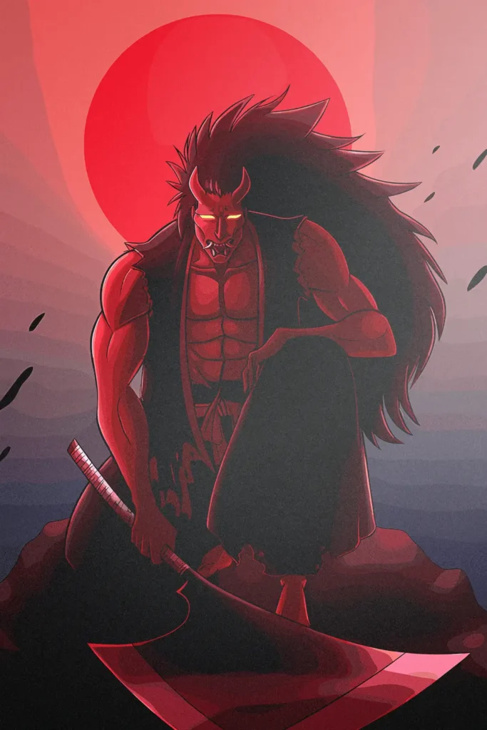 Kenpachi Zaraki Bleach Original Image Outstanding Metal Poster