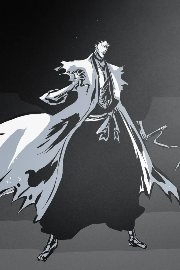 Kenpachi Zaraki Bleach Original Image Outstanding Metal Wall Poster