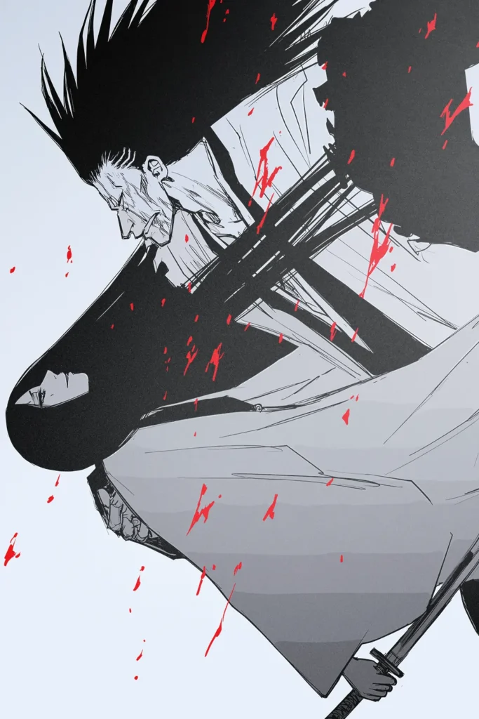 Kenpachi Zaraki Bleach Original Image Bespoke Printed Metal Wall Art