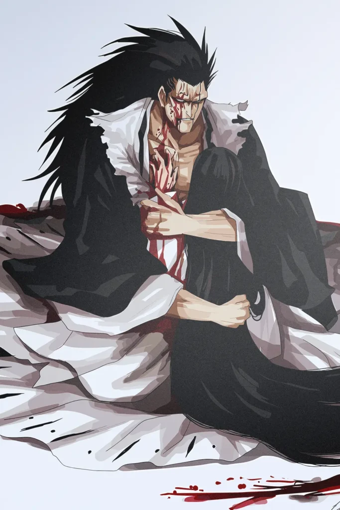 Kenpachi Zaraki Bleach Original Image Exquisite Metal Wall Poster