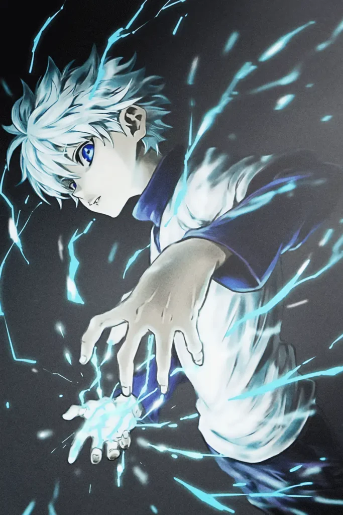 Killua Zoldyck Hunter x Hunter Original Image Bespoke Metal Poster