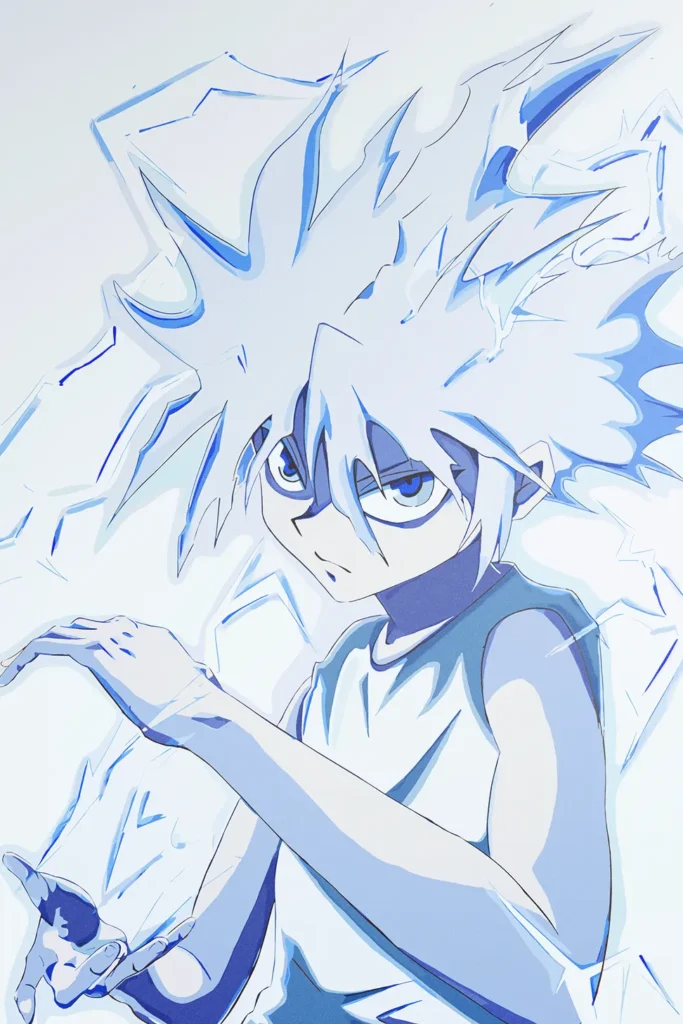 Killua Zoldyck Hunter x Hunter Original Image Metal Wall Poster