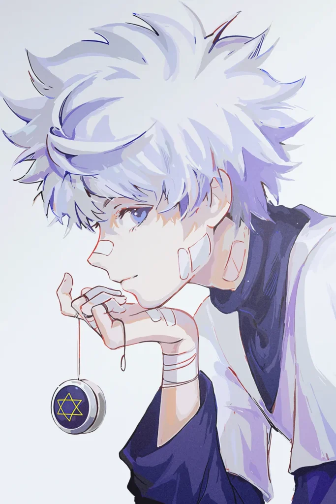 Killua Zoldyck Hunter x Hunter Original Image Premium Metal Print