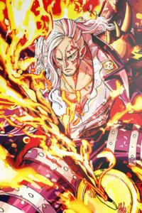 King the Wildfire One Piece Original Image Aluminium Metal Poster