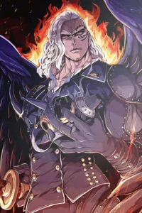 King the Wildfire One Piece Original Image Premium Metal Print