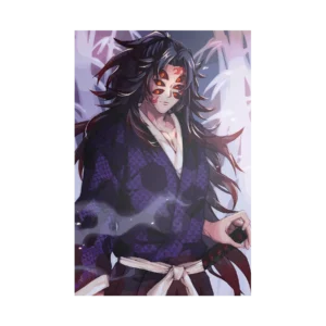 Kokushibo Demon Slayer Product Image Stellar Metal Wall Poster