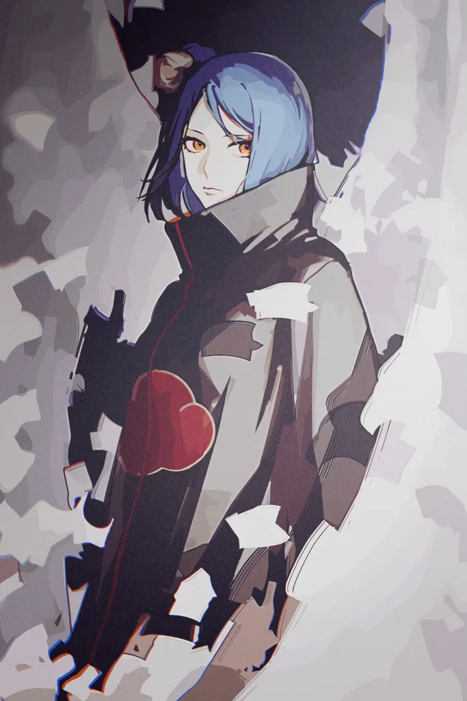 Konan Naruto Original Image Exclusive Metal Wall Art