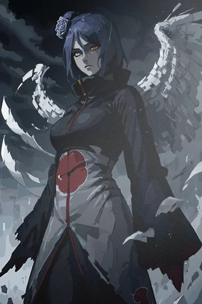 Konan Naruto Original Image High Quality Printed Metal Poster