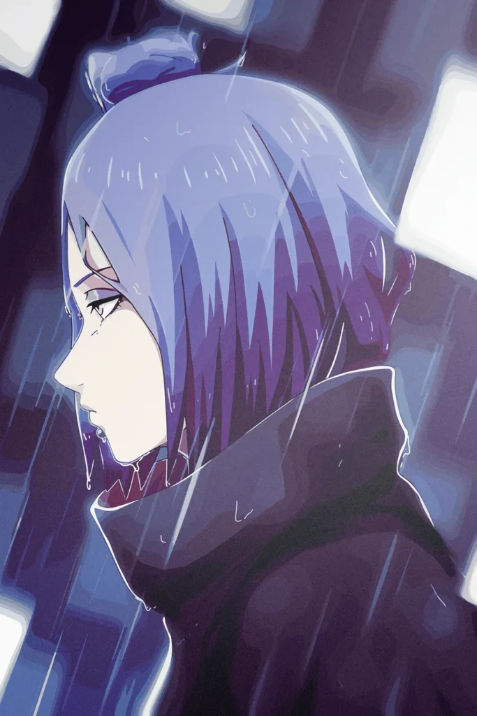 Konan Naruto Original Image Premium Aluminium Metal Wall Art