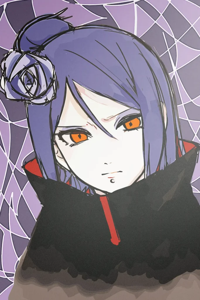 Konan Naruto Original Image Premium Metal Poster