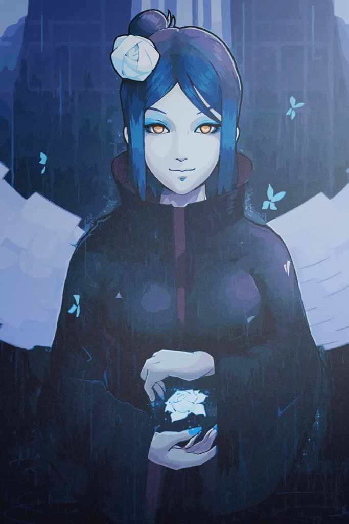 Konan Naruto Original Image Premium Metal Wall Art