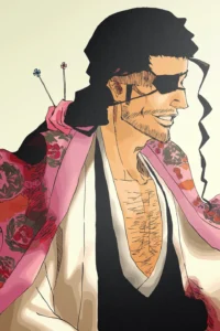 Kyoraku Shunsui Bleach Original Image Aluminium Metal Print