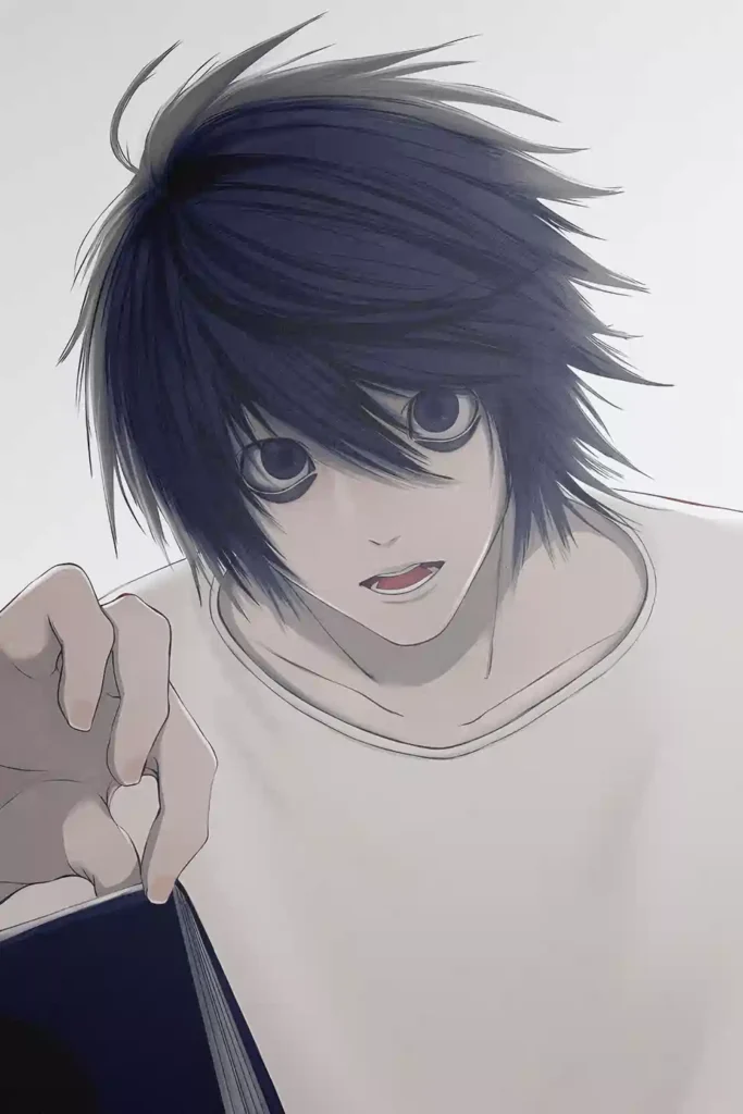 L Death Note metal wall art showcase shot from the Geekozi collection