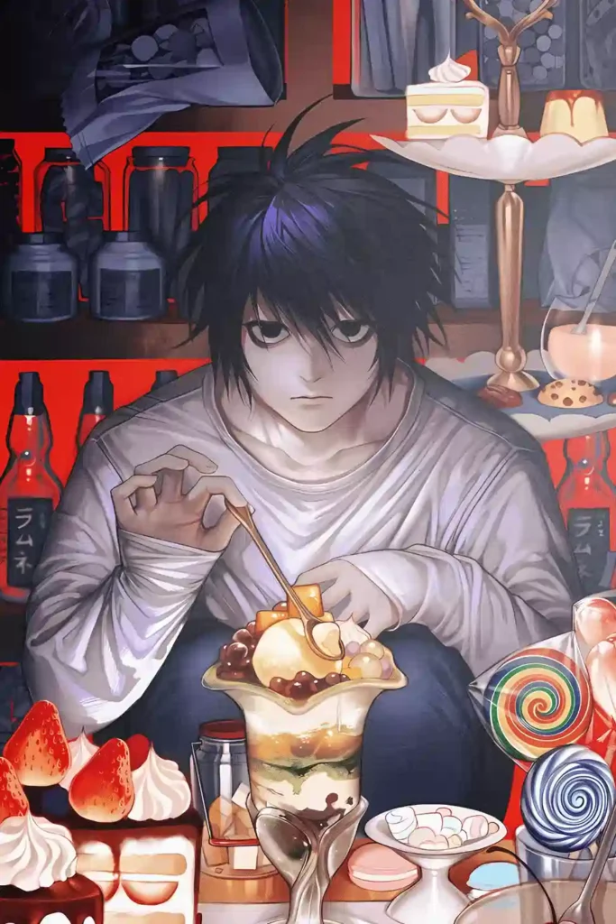 Showcase frame of the L Metal Poster, anime metal poster