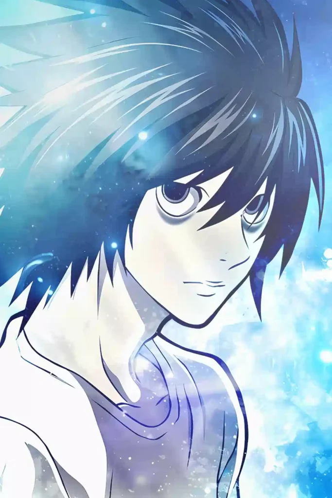 L Death Note metal wall art showcase shot from the Geekozi collection