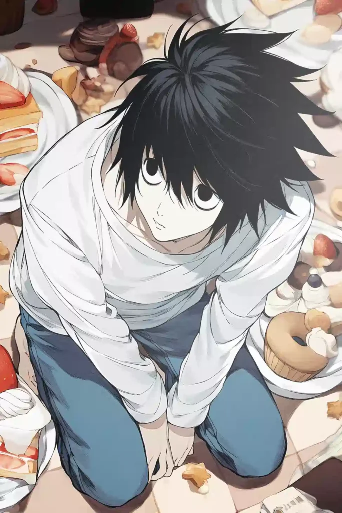 L Death Note metal wall art showcase shot from the Geekozi collection