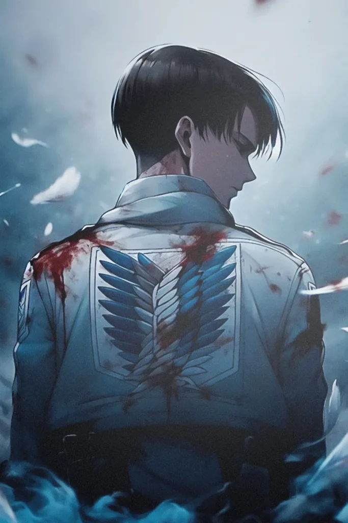 Levi Ackerman Attack On Titan Original Image Artistic Printed Metal Poster