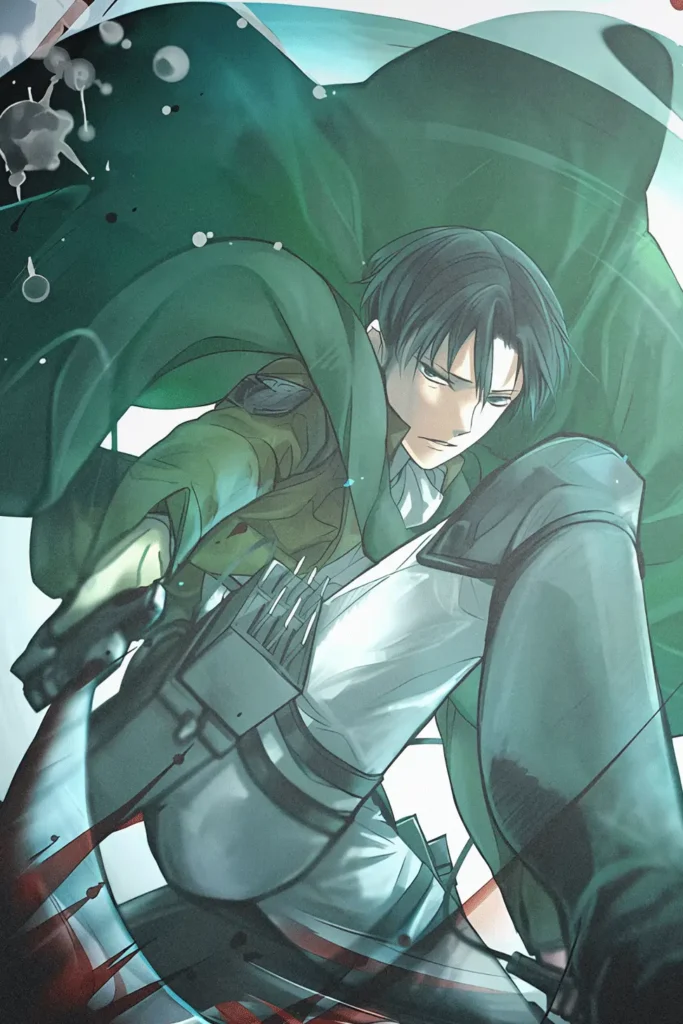 Levi Ackerman Attack On Titan Original Image Bespoke Printed Metal Wall Art